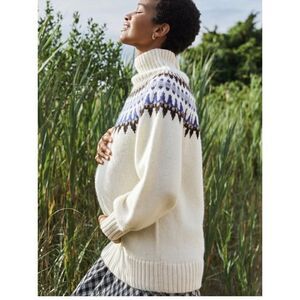Hatch Noemi Fair Isle Alpaca Sweater